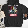 I Yell Because I Care Baseball Dad Father's Day Boys Summer Men Hoodie I Yell Because I Care Baseball Dad Father's Day Boys Summer Men Hoodie