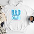 Baseball Dad Coach Father's Day Raglan Baseball Tee Men Hoodie
