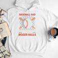 Baseball Dad Like a Regular Dad But With Bigger Balls Premium Men Hoodie Baseball Dad Like a Regular Dad But With Bigger Balls Premium Men Hoodie