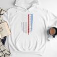 Vintage Baseball US Flag Tee Baseball Dad Player Coach Premium Tri-Blend Men Hoodie