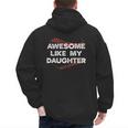 Awesome Like My Daughter Baseball Dad Men's Hoodie Back Print Awesome Like My Daughter Baseball Dad Men's Hoodie Back Print