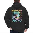 Baseball Dad Cool Fathers Day Coach Player Daddy Papa Men Men's Hoodie Back Print Baseball Dad Cool Fathers Day Coach Player Daddy Papa Men Men's Hoodie Back Print