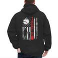 Baseball Dad Father And Son Baseball Love Men's Hoodie Back Print