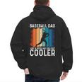 Baseball Dad Baseball Lover Father's Day Men's Hoodie Back Print