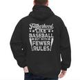 Baseball Dad Men Fatherhood Like Baseball With Fewer Rules Men's Hoodie Back Print Baseball Dad Men Fatherhood Like Baseball With Fewer Rules Men's Hoodie Back Print