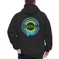 Baseball Dad With Modern Baseball Circles Men's Hoodie Back Print