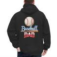 Baseball Dad Quote Father's Day Sports Men's Hoodie Back Print