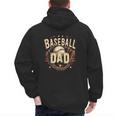 Baseball Dad Vintage Men's Hoodie Back Print
