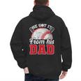 He Got It From His Dad Baseball Dad Legacy Humor Quote Men's Hoodie Back Print He Got It From His Dad Baseball Dad Legacy Humor Quote Men's Hoodie Back Print