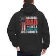 Patriotic Baseball Dad Father's Day American Flag Men's Hoodie Back Print Patriotic Baseball Dad Father's Day American Flag Men's Hoodie Back Print