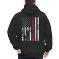 Proud Baseball Dad American Flag Sports Father Day Men's Hoodie Back Print Proud Baseball Dad American Flag Sports Father Day Men's Hoodie Back Print