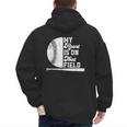 Proud Baseball Dad Fan My Heart Is On That Baseball Field Men's Hoodie Back Print Proud Baseball Dad Fan My Heart Is On That Baseball Field Men's Hoodie Back Print