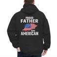 Proud Father And American Flag Baseball Dad Father Patriotic Men's Hoodie Back Print Proud Father And American Flag Baseball Dad Father Patriotic Men's Hoodie Back Print