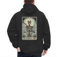 Retro Skeleton Baseball Dad Tarot Card Halloween Sport Lover Men's Hoodie Back Print Retro Skeleton Baseball Dad Tarot Card Halloween Sport Lover Men's Hoodie Back Print