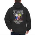 Softball Dad Like A Baseball Dad 4th Of July USA Retro Flag Men's Hoodie Back Print Softball Dad Like A Baseball Dad 4th Of July USA Retro Flag Men's Hoodie Back Print