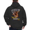 Stoneage Caveman Neolithic History Baseball Dad Father Men's Hoodie Back Print