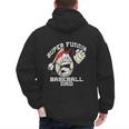 Super Baseball Dad Men's Hoodie Back Print Super Baseball Dad Men's Hoodie Back Print