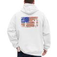 Baseball Coach Baseball Dad American Flag Premium Men's Hoodie Back Print Baseball Coach Baseball Dad American Flag Premium Men's Hoodie Back Print