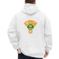 Baseball Father's Day Joke Vintage Baseball Dad Premium Men's Hoodie Back Print