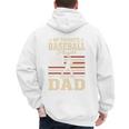 My Favorite Baseball Player Calls Me Dad Baseball Dad Premium Tri-Blend Men's Hoodie Back Print