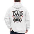 Men Baseball Dad Like a Regular Dad But Cooler Men's Hoodie Back Print