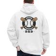Proud Baseball Dad Men's Hoodie Back Print