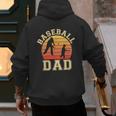 Baseball Dad Father Son Proud Daddy Papa Grandpa Sports Men's Hoodie Back Print