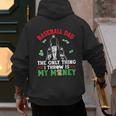 Baseball Dad The Only Thing I Throw Is My Money Father Daddy Men's Hoodie Back Print Baseball Dad The Only Thing I Throw Is My Money Father Daddy Men's Hoodie Back Print