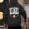 Fathers Day Baseball Dad Men's Hoodie Back Print Fathers Day Baseball Dad Men's Hoodie Back Print