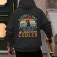 Men Baseball Dad Like a Regular Dad But Cooler Vintage Men's Hoodie Back Print
