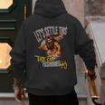 Stoneage Caveman Neolithic History Baseball Dad Father Men's Hoodie Back Print