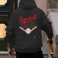Vintage Baseball Dad Matching Family Father's Day Humor Dad Men's Hoodie Back Print