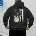 Baseball Dad America Flag Vintage Christmas Xmas Men's Hoodie Back Print Baseball Dad America Flag Vintage Christmas Xmas Men's Hoodie Back Print
