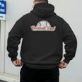 Baseball Dad Cool Simple Vintage Look Sports Graphic Men's Hoodie Back Print