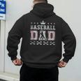 Baseball Dad Father's Day Baseball Father Retro Vintage Men's Hoodie Back Print Baseball Dad Father's Day Baseball Father Retro Vintage Men's Hoodie Back Print