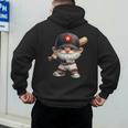 Baseball Dad Gnome With Baseball Bat For Grandpa Life Men's Hoodie Back Print Baseball Dad Gnome With Baseball Bat For Grandpa Life Men's Hoodie Back Print
