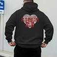 Baseball Dad Heart For Baseball Lovers Baseball Father's Day Men's Hoodie Back Print