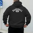 Baseball Dad School Sports Baseball Fan Father's Day Men's Hoodie Back Print Baseball Dad School Sports Baseball Fan Father's Day Men's Hoodie Back Print