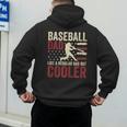 Baseball Dad Vintage Baseball Father’s Day Men's Hoodie Back Print Baseball Dad Vintage Baseball Father’s Day Men's Hoodie Back Print