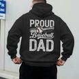 Dad Baseball For Men Proud Baseball Dad & Son Men's Hoodie Back Print