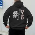 Number One Baseball Dad Fathers Day Baseball Player Dad Men's Hoodie Back Print Number One Baseball Dad Fathers Day Baseball Player Dad Men's Hoodie Back Print