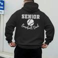 Senior 2025 Baseball Dad Baseball Class Of 2025 Graduation Men's Hoodie Back Print Senior 2025 Baseball Dad Baseball Class Of 2025 Graduation Men's Hoodie Back Print