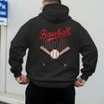 Vintage Baseball Dad Matching Family Father's Day Humor Dad Men's Hoodie Back Print