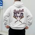 Baseball Dad Father's Day Celebration For Sports Lovers Fans Men's Hoodie Back Print Baseball Dad Father's Day Celebration For Sports Lovers Fans Men's Hoodie Back Print