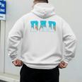 Baseball Dad Ice Cream Drip Happy Fathers Day Premium Men's Hoodie Back Print