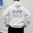 Baseball Dad Retro Baseball Dads Club Men's Hoodie Back Print Baseball Dad Retro Baseball Dads Club Men's Hoodie Back Print