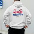 Daddy Of The Rookie Baseball Dad Retro Love Heart Birthday Premium Men's Hoodie Back Print Daddy Of The Rookie Baseball Dad Retro Love Heart Birthday Premium Men's Hoodie Back Print