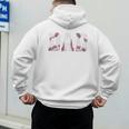 Retro Baseball Dad Daddy Father Happy Fathers Day Men Guys Premium Men's Hoodie Back Print