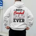 Retro Best Baseball Dad Ever Daddy Happy Fathers Day Men Men's Hoodie Back Print
