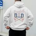 Vintage Baseball Dad Humor Father's Day Sport Lovers Men's Hoodie Back Print